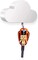 White Cloud Magnetic Key Holder for Wall, Strong Magnetic to Securely Hang Multiple Keys and Keychain, Novelty Cute Home Decorations, Easy to Install and Convenient to Use. (White)